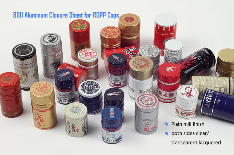 8011 Aluminium Sheet Coil for PP Cap, ROPP Cap, Twist Off Cap, Lug Cap